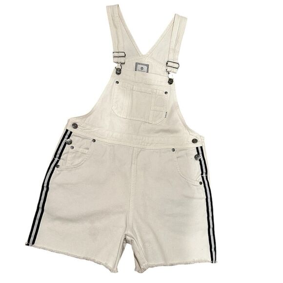 element THE NASHVILLE OVERALL White Black striped Short length Size Small - Picture 3 of 9